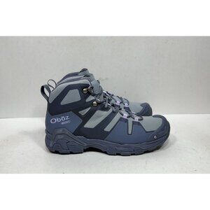 Oboz Arete Mid B-Dry Waterproof Hiking Trail Boots Women's Size 7 Gray Purple